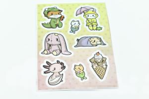 Quality CMYK Printing Die cut 150mm PVC Sticker Waterproof wholesale