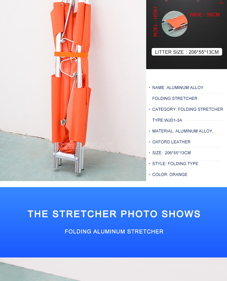 Rescue Folding Medical Stretcher Patient Collapsible Stretcher Ambulance