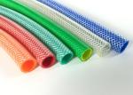 Pink / Blue Water Hose Pipe , Plastic Fiber Reinforced Garden Pipe OEM Accept