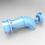 High Efficiency Tubular Water Turbine / Mini Hydroelectric Turbine Generator