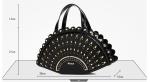 Peacock creative fashion handbag female black tide personality cute cartoon