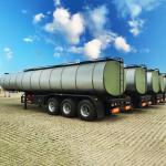 42000 L FUWA Axle Fuel Tank Trailer Transport
