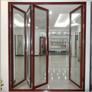 Quality 5mm Tempered Glass Commercial Aluminium Doors , Aluminum Frameless Folding Sliding Doors wholesale