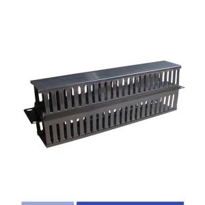 Quality 2U Horizontal Cable Manager 19&quot; Rack Mount Double Side Plastic wholesale
