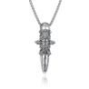 Buy cheap Skull Shape Stainless Steel and Gold Pendants Necklaces for Men Jewelry from wholesalers