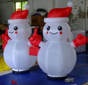 Quality Safety Christmas Inflatable Fan Outlet Diameter 46CM Inflatable Lighting Decoration wholesale