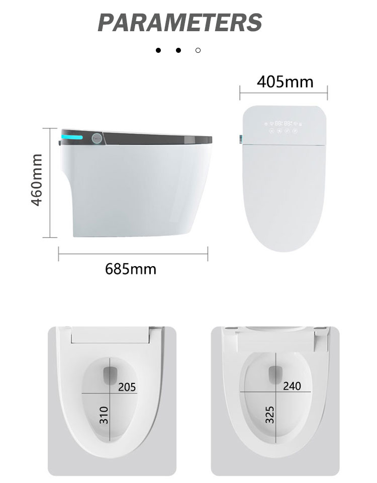 Tesia Modern Inodoro Ceramic Sensor Sanitary Ware Automatic Wc Floor Mounted Smart Toilet For Sale