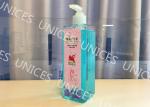 Blue Liquid Antibacterial Hand Sanitizer , Sterilized Antimicrobial Hand