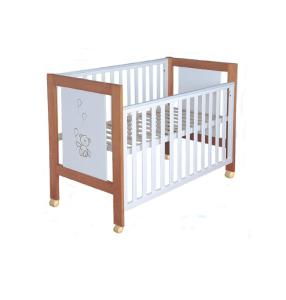 Quality Carton Cute Wooden Cots For Babies , White Baby Sleeping Cot wholesale