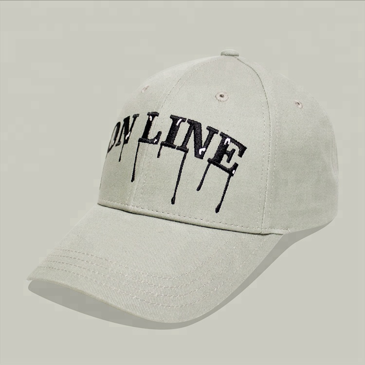 Custom Made Elegant Printed Baseball Caps Sun Protection Acylic / Wool Material