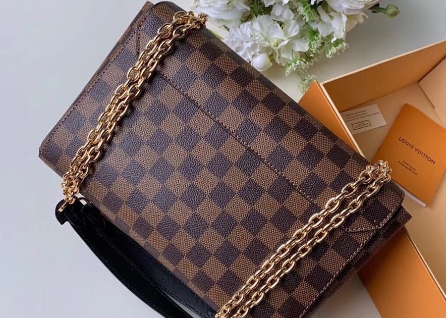 M40108 M40109 M401130 M40312 Damier Ebene Carvas And Soft Cowhide With Unique Design Chain Cross-Body Bag