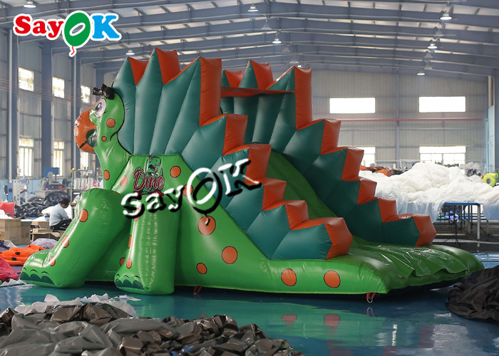 Commercial Inflatable Bouncy Slides Toddler Pvc Inflatable Dinosaur Dry Slide For Outdoor Amusement Park