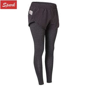Quality Two False Pieces Sweat Fitness Tights Leggings For Women Yoga Pants wholesale