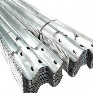 Quality Roadway Metal Guard Rail Anti Collision Galvanized Steel W Beam Crash Barrier wholesale