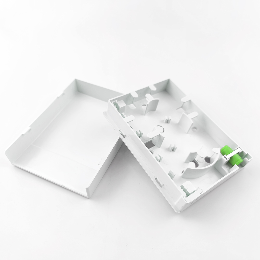 2 Cores FC/APC Plastic Fiber Optic Faceplate Socket Panel for Indoor FTTH Network