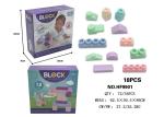 64 Pcs 4.9 " Large Soft Rubber Building Blocks , Age 12 Months Educational Baby