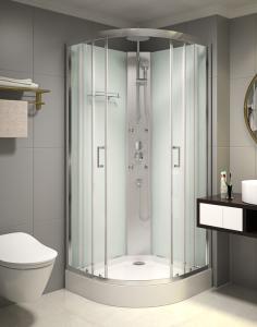 Quality 850x850x2250mm Free Standing Quadrant Shower Cubicles wholesale