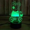 Buy cheap Animal Designs Acrylic 3D LED Night Light for Gift rechargeable and remote from wholesalers