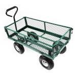 Mesh Structure Yard Dump Truck Trolley for Outdoor Steel Heavy Duty Garden Carts