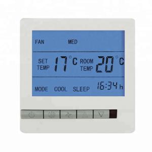 Quality Large Display Remote Control Digital Room Thermostat For Fan Coil Unit wholesale