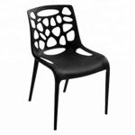 PP Plastic Dining Chairs , Anti Slip Stackable Outdoor Plastic Chairs