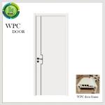 Simple Painting Oak Toilet WPC Door Waterproof Wooden Flush