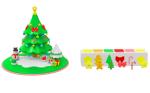 Silicone Rubber Christmas Tree Stacking Toy, Infant Kids Gift Color Recognition