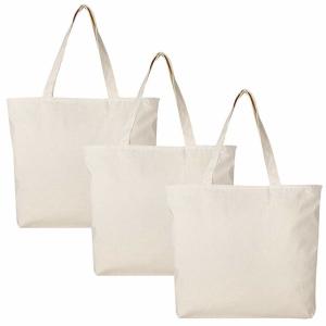 Quality Funky Business Tote Bags Personalized , Heavy Plain Canvas Tote Bags wholesale