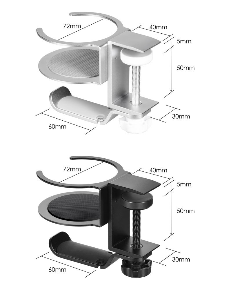 Anti-Spill Desk Cup Holder Durable Metal for Water Bottles and Pencil Pen Storage