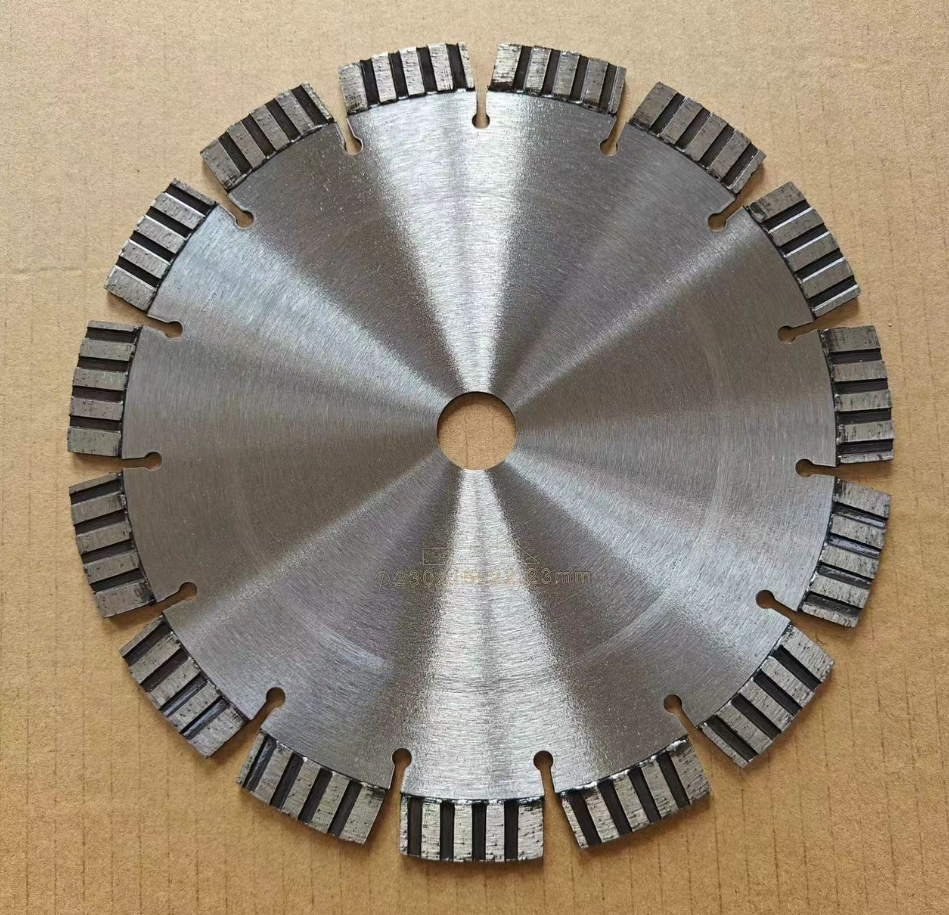 Laser Welded Diamond Cutting Blade 230mm For Concrete Stone Brick Cutting