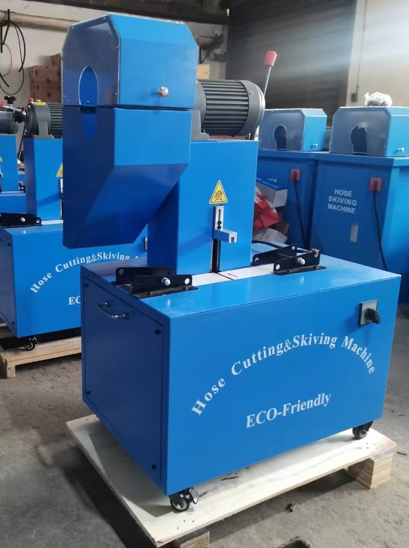 Electric Hose Cutter And Skiving Machine With Rubber Blade For Professional Use
