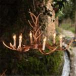 Countryside Deer Antler Chandelier For Farmhouse Warehouse Lighting Fixtures (WH