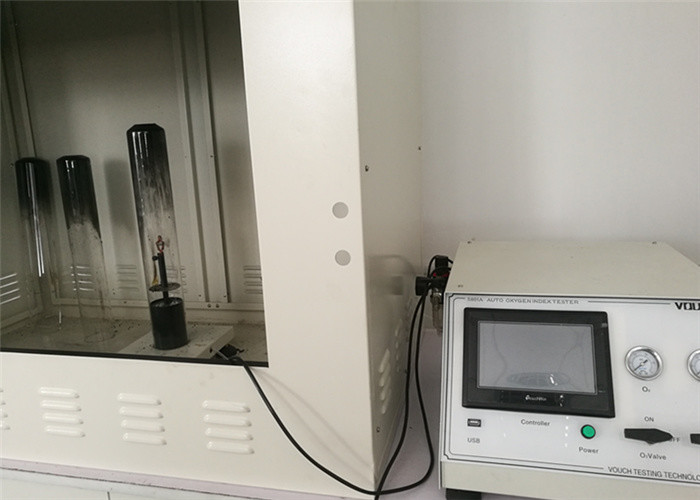 Astm D2863 Limited Oxygen Index Tester , Standard ISO4598-2 Oxygen Testing Equipment