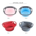 Kitchenware Collapsible Silicone Folding Sink Drain Basket