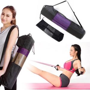 Quality Black Portable Yoga Mat Carry Bag lightweight Nylon Pilates Womens Yoga Bag wholesale