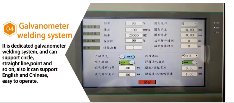 Energy Mining Portable Handheld Galvanometer Pack Li Ion 18650 Battery Laser Welding Machine for Prismatic Cell Batteries