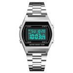 Gold 39*34mm Waterproof Electronic Watch Led Digital Waterproof Watch Chronograp