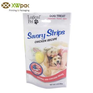 Quality Snack Pet Food Packaging Bag Aluminum Foil Custom Printed Plastic Zip Lock wholesale