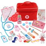 OEM Portable Kids Simulation Wooden Toy Doctor Kit