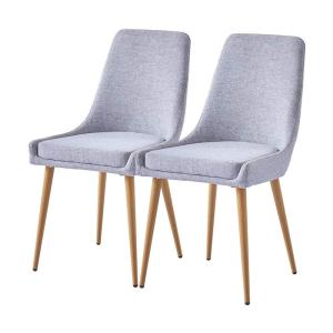 Quality Textile Upholstered Dining Room Side Chair Ergonomic Back Design White wholesale