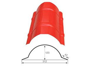 Industrial Ridge Cap Roll Forming Machine , Roofing Sheet Roll Forming Machine