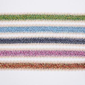 Quality KJ20001 100% Polyester 3.5cm Crochet Braid Trim wholesale