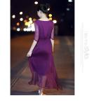 Wholesale girl's casual chiffon long dress