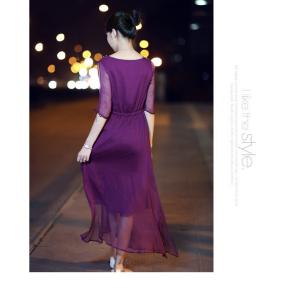 Quality Wholesale girl's casual chiffon long dress wholesale