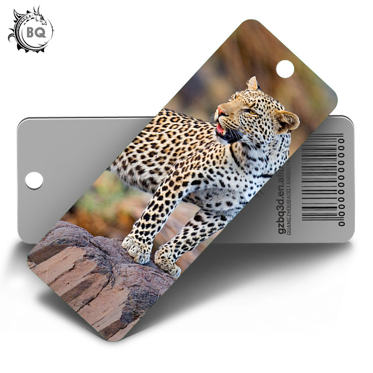 3d Animal Bookmark With Tassel Lenticular Flip 0.6mm PET For Books 5.6 x 15.3cm