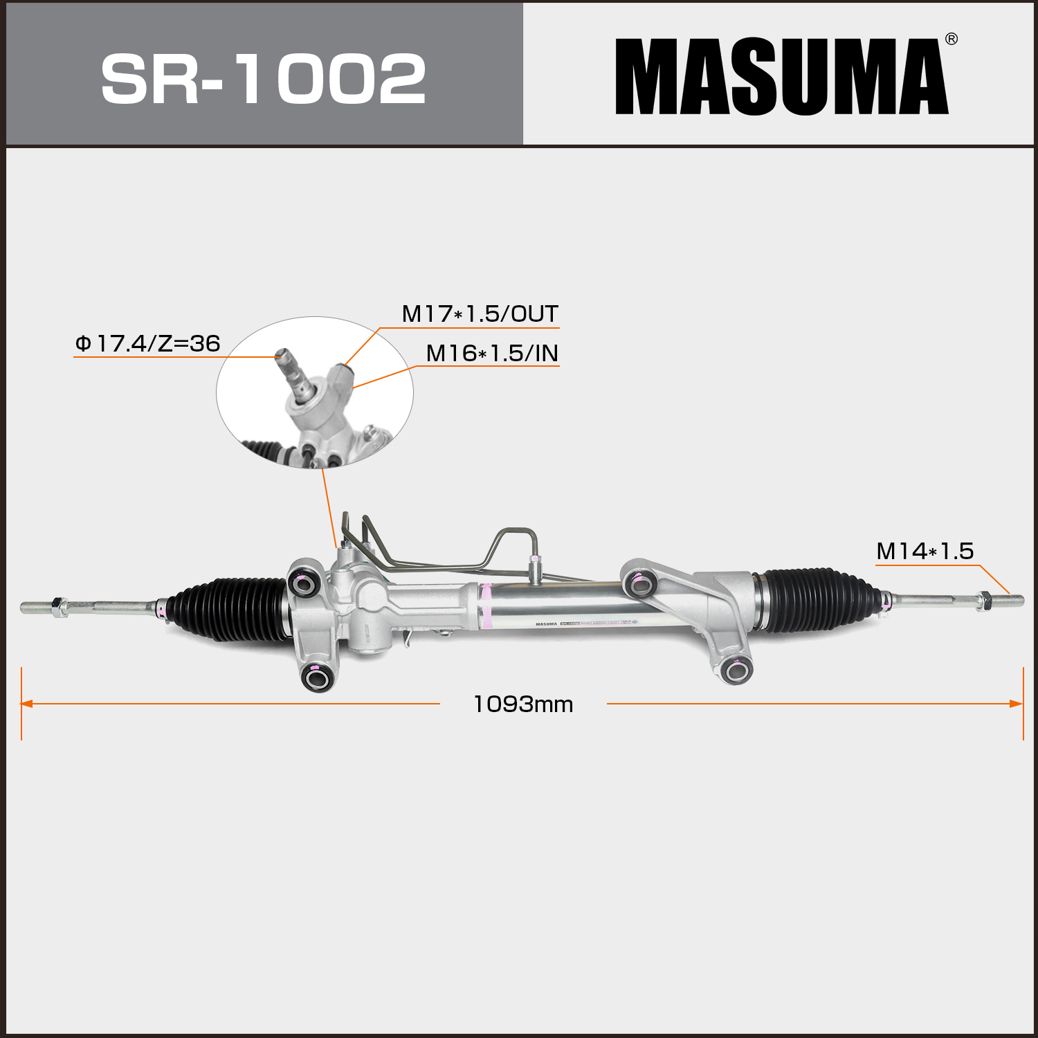 44200-13021 MASUMA RHD Hydraulic steering gear For Toyota COROLLA/ ALTIS SED/ WG
