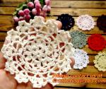 White Lace, Mini Crochet, Doilies, Bulk Flower, Motifs Decoration, table mat