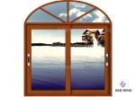 Inward Tilt Turn Aluminium Windows And Doors Wooden Color With Powder Coating