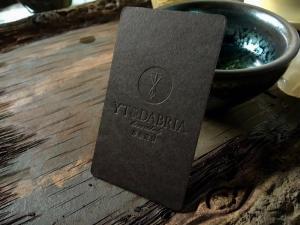 Quality Colorful Blind Embossed Business Cards 500gsm Black Card Paper Type 90*54mm wholesale