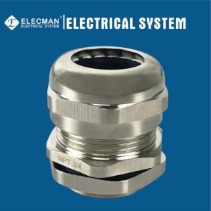Quality Nickel Plated Brass Waterproof Cable Gland Threaded Type wholesale